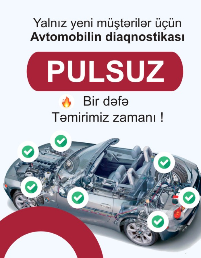 Avtomobilə xidmət və diaqnostika daxilində banner