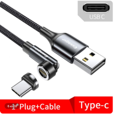  Essager 540 Fırlanan Maqnit Kabel 3A Sürətli Doldurma Mikro USB Type C kabeli iPhone Xiaomi Maqnit üçün