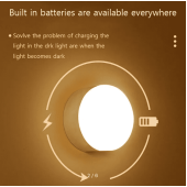 Светодиодный сенсорный ночник, 3 режима, цвет в ассортименте