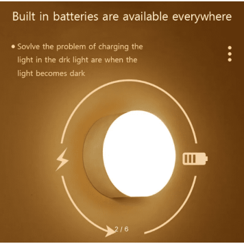 LED sensorlu gecə işığı, 3 rejim, müxtəlif rənglər