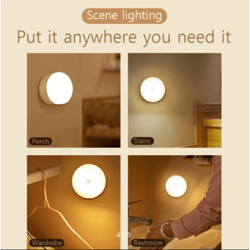 LED sensorlu gecə işığı, 3 rejim, müxtəlif rənglər-2