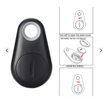 İt Pişikləri üçün FGH Tracker Uşaqlar Suya davamlı Bluetooth Qara-1
