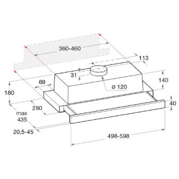 Aspirator Hotpoint-Ariston AH 60 CM X/HA-2