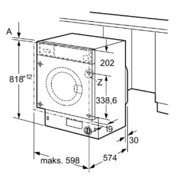 Встраиваемая стиральная машина Bosch WKD28542EU-1