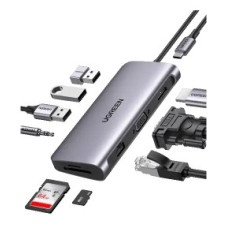 Док-станция Ugreen USB C Hub, 10-in-1 (CM179)