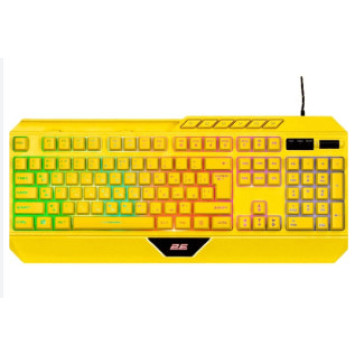 Oyun klaviaturasi 2E Gaming KG315 Yellow (2E-KG315UYW)