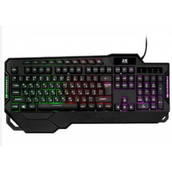 Klaviatura 2E Gaming Keyboard KG340 LED USB UKR