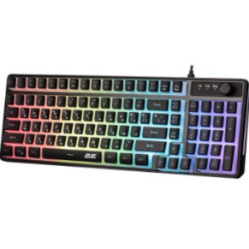 Klaviatura 2E GAMING KG390, 100 клавиш, USB-A/WL/BT, EN/UA