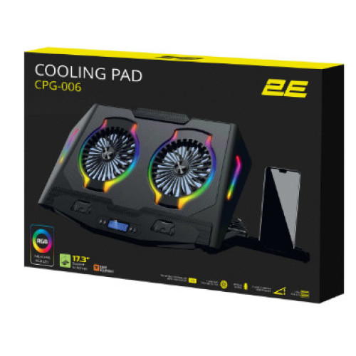 Подставка для ноутбука с охлаждением 2E Gaming 2E-CPG-006