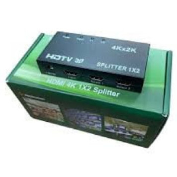 HDMI сплиттер 1x2 4K 2K UHD, разветвитель на 2 монитора, поддержка 3D, HDTV