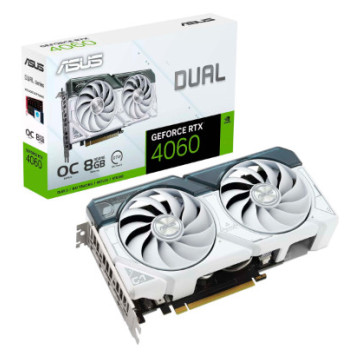 Видеокарта Asus RTX 4060 OC 8GB (Dual-RTX4060-O8G-White)