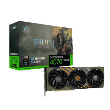 Videokart MSI PCI-Ex GeForce RTX 4070 Ti Super 16G Gaming Slim STALKER 2 Edition 