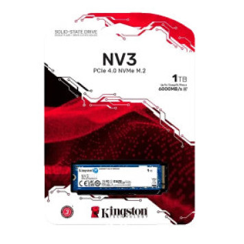 SSD накопитель Kingston 1TB NV3 PCIe 4.0 NVMe SSD SNV3S/1000G