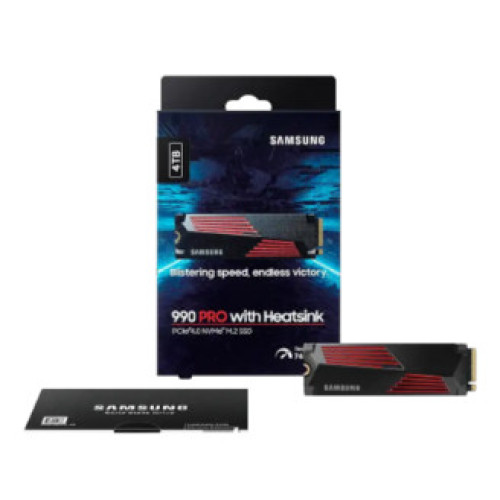 SSD yigici Samsung 990 Pro With Heatsink 4TB SSD MZ-V9P4T0CW