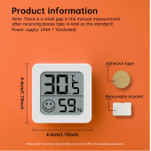 Цифровой термометр для помещений, гигрометр, пластиковый монитор температуры