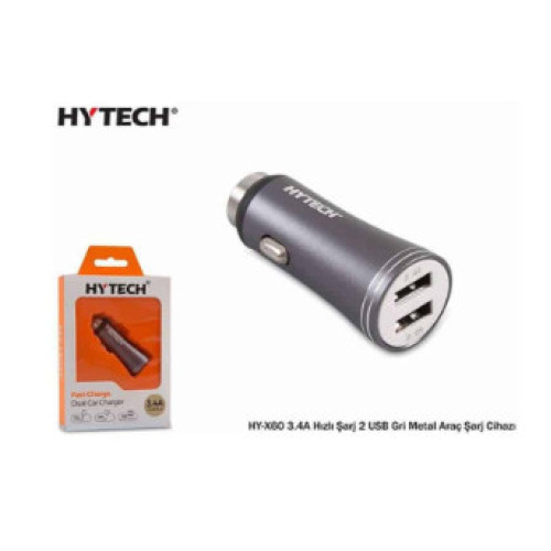 Avtomobil şarj cihazı Hytech HY-X60 3.4A Fast Charge 2 USB