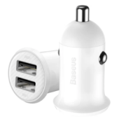 Зарядное устройство для автомобиля Baseus Grain Car Charger 5V 3.1A White (CCALL-ML02)