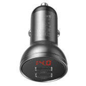 Avtomobil yükləmə cihazı Baseus Digital Display Dual USB CCBX-0G