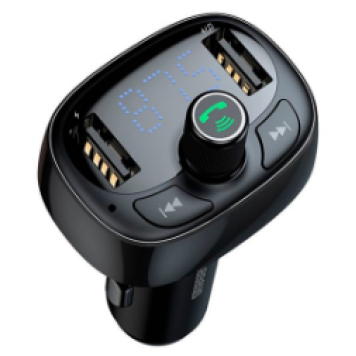 Avtomobil yükləmə cihazı FM-ötürücü ilə Baseus CCALL-TM01-2