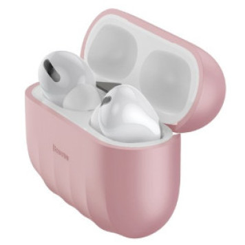 Чехол для беспроводных наушников Baseus Shell pattern Silica Gel Case For AirPods Pro WIAPPOD-BK04-1
