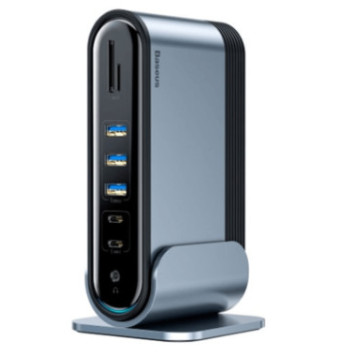 Baseus Working Station Three-Screen Multifunctional Type-C HUB Adapter/ CAHUB-DG0G