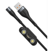 Kabel Baseus Zinc Magnetic Safe Fast Charging Data Cable USB to M + L + C 5A 1m (CA1T3-BG1)