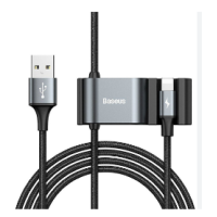 Кабель для передачи данных CALHZ-01 Baseus Special Data Cable for Backseat (USB to iP+Dual USB) 