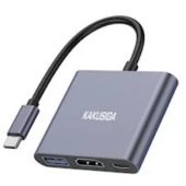 Переходник Recci RDS-A19 Type-C Pd 2in1 Charging and Audio Aux Sound Adapter