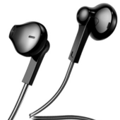 Наушники Baseus Encok mini jack 3,5 мм, черные (NGEO5-03)