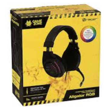 Наушники-гарнитура Tracer GameZone Aligator RGB Rainbow-1