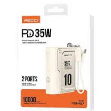 Внешний аккумулятор Recci RPB-P57 10000mAh 35w-1