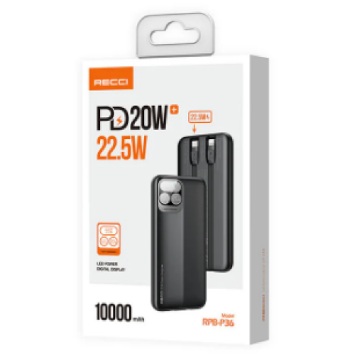 Xarici batareya Recci RPB-P36 10000mAh