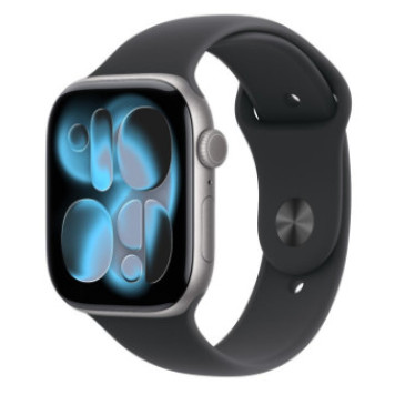 Умные часы Apple Watch Series 11 GPS 46mm Space Grey with Black Sport Band - M/L