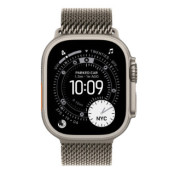 Smart saatlar Apple Watch Ultra 3 49mm Black Titanium Case with Black Titanium Milanese Loop M
