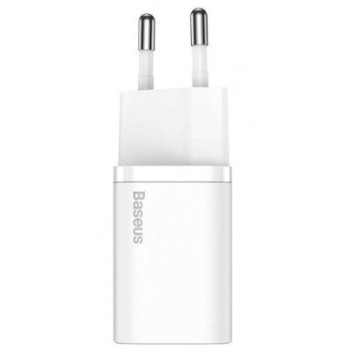 Сетевое зарядное устройство Baseus Super Si Quick Charger 1C 20W White (TZCCSUP-B02)-1