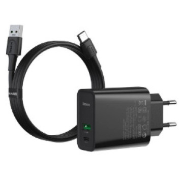 Şəbəkəli enerji toplama cihazı Baseus Speed PPS Quick Charger C+A 30W