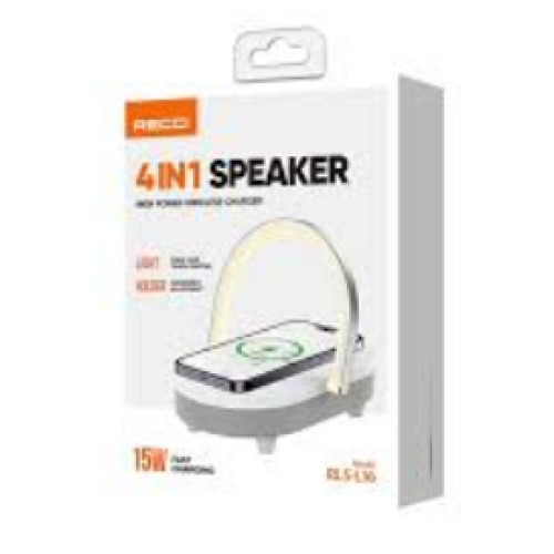 Беспроводное зарядное устройство Recci 15W 4in1 Speaker RLS-L16