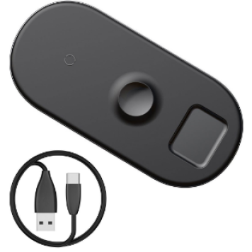 Беспроводное зарядное устройство Baseus Smart 3in1 Wireless Charger For Phone+Watch+Pods (WX3IN1-C01)-2