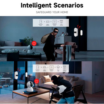 Simsiz qapıların açılması və bağlanması sensoru Tuya Wi-Fi-8