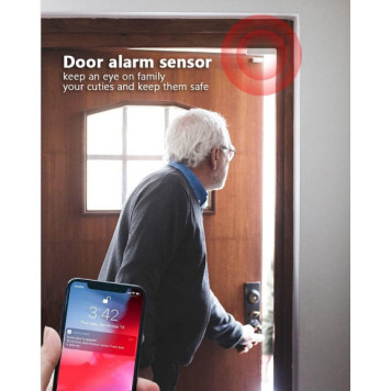 Simsiz qapıların açılması və bağlanması sensoru Tuya Wi-Fi-1