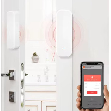 Simsiz qapıların açılması və bağlanması sensoru Tuya Wi-Fi-4