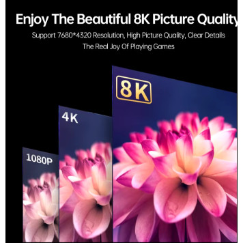 Yüksək Sürətli HDMI Kabel UHD 8K 5m 4K 120Hz ARC HDCP Rəqəmsal Kabel,-1