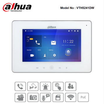 Dahua DHI-VTH5221DW-C Wi-Fi ilə video interkom monitor