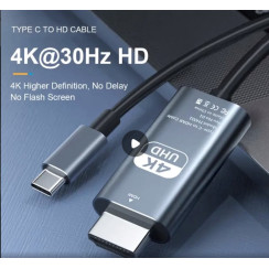 4K dəstəyi ilə USB-C-dən HDTV-yə adapter