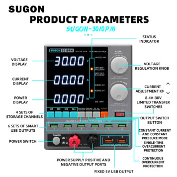 SUGON 3010PM enerji təchizatı - laboratoriya stabilizatoru-2