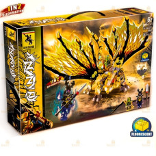 Конструктор Lego Ninja «Золотой или  Серый  боевой  дракон  362-399  pcs    NO.673-674