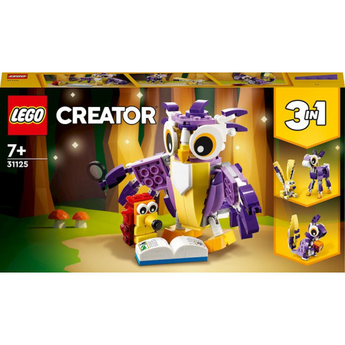 Конструктор LEGO Creator Fantasy Forest Creatures 31125, 7+ лет, 175 элементов