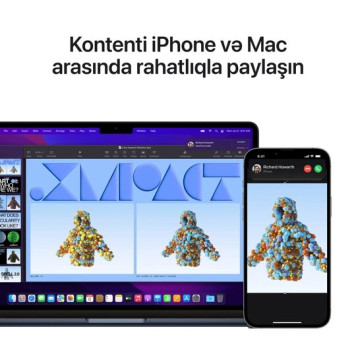 MacBook Air 13.6" Apple M2 (8C CPU/10C GPU), 8 GB, 512 GB, Gecəyarı -1