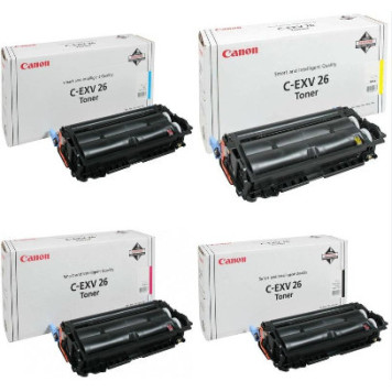 Тонер-картридж Canon CEXV26  Yellow-Magenta-Cyan 1657B006-1658B006-1659B006