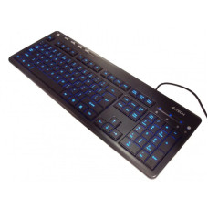 Klaviatura A4 KD-126-1 Black X-Slim LED blue BlackLight